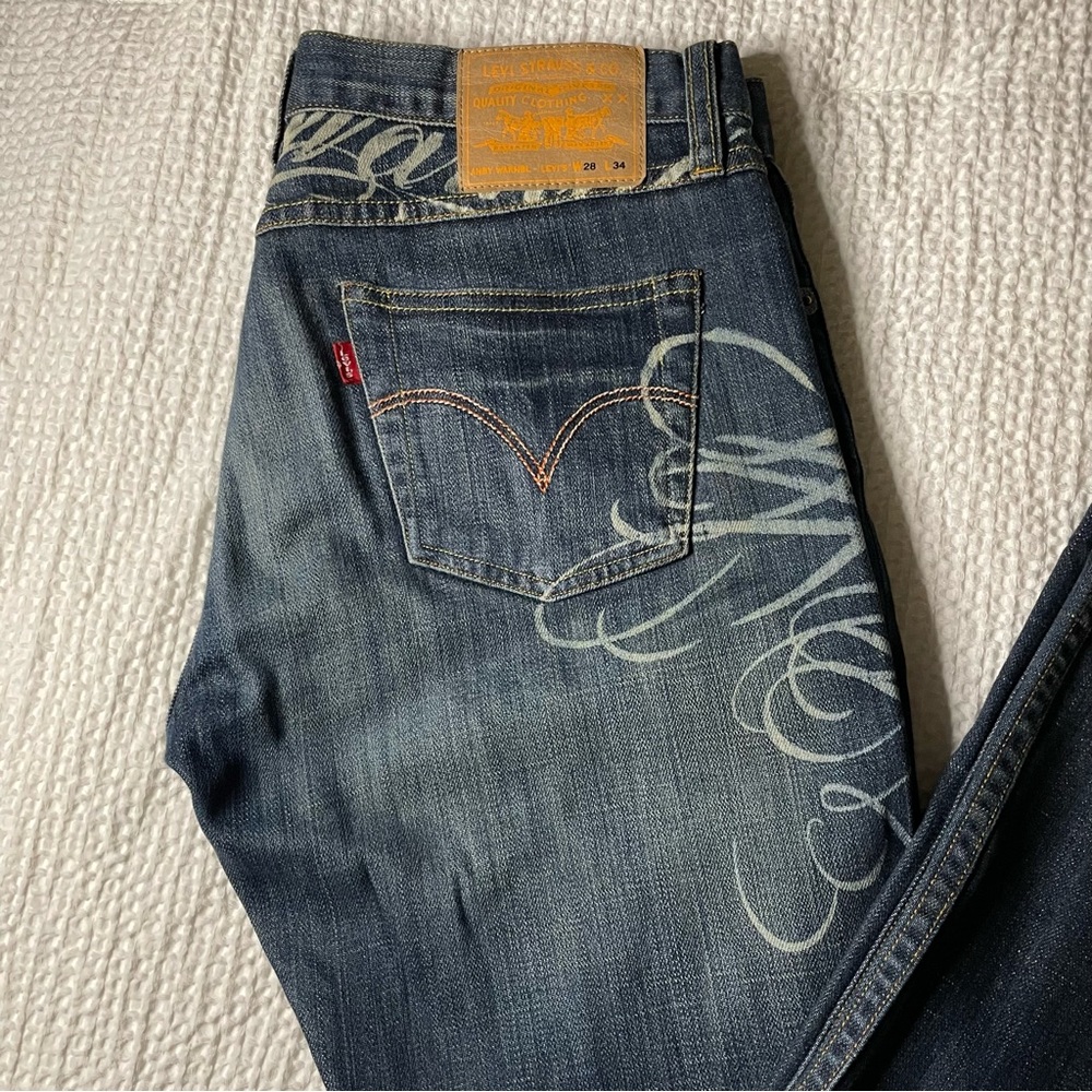 Andy Warhol Levi’s Straight Fit jeans W28 L34 🧡💙🧡💙🧡💙